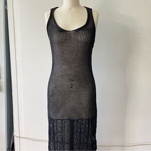 Tahari crochet beach coverup